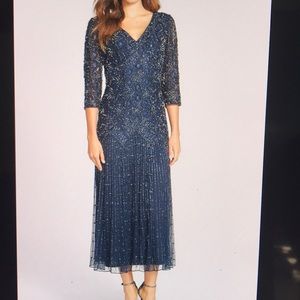 Beaded Ankle Length Dress